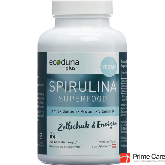 Ecoduna Plus Spirulina Kapseln Dose 240 Stück buy online