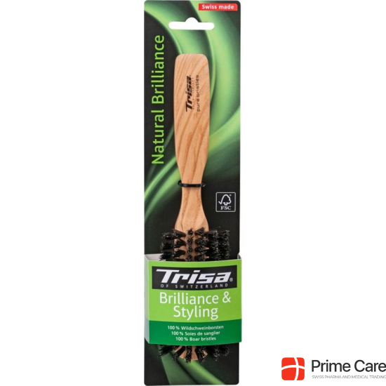 Trisa Natural Brilliance hairbrush half round buy online
