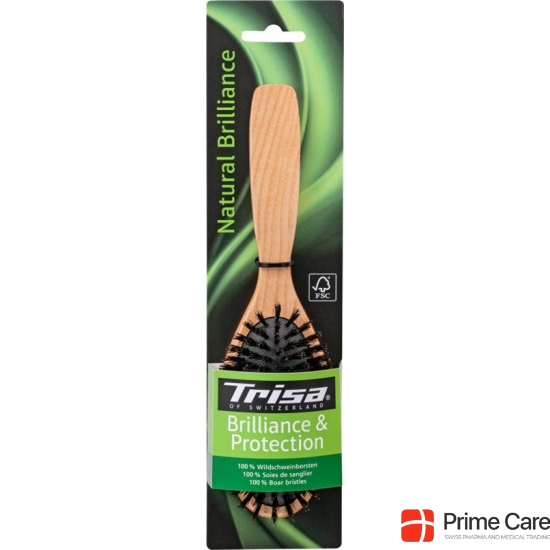 Trisa Natural Brilliance Hairbrush Pure bristles buy online