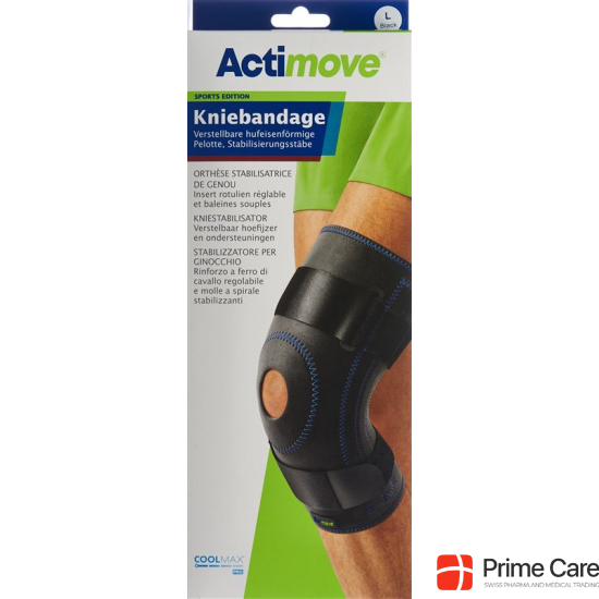 Actimove Sport Knee Support L Adjustable Pad Stabilising Bars buy online