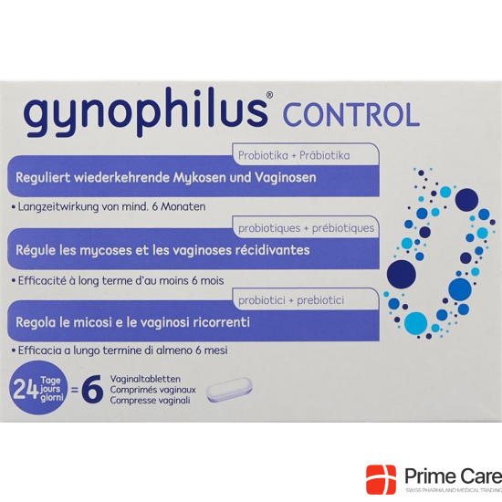 Gynophilus Control vaginal tablets 6 pieces buy online