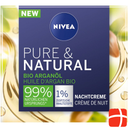 Nivea Pure & Natural Nachtcreme Arganöl Bio 50 M