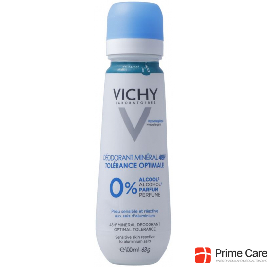 Vichy Deo Spray Optimal Tolerance 48h 100ml buy online