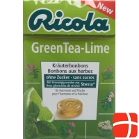 Ricola Greentea-Lime Oz M Stevia Box 50g