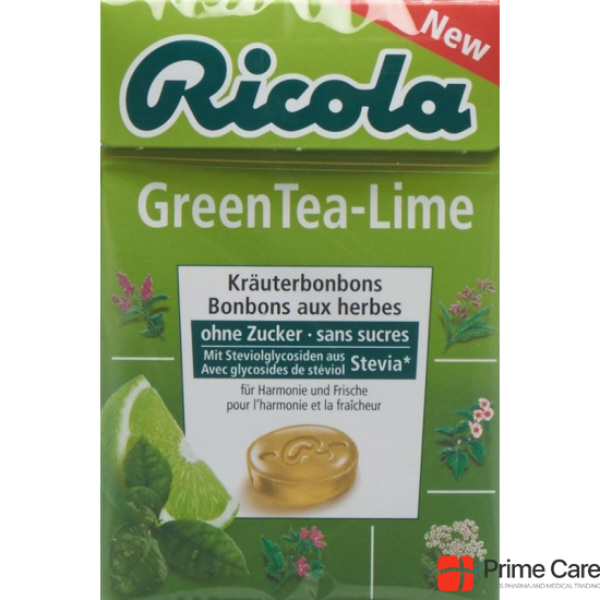 Ricola Greentea-Lime Oz M Stevia Box 50g buy online