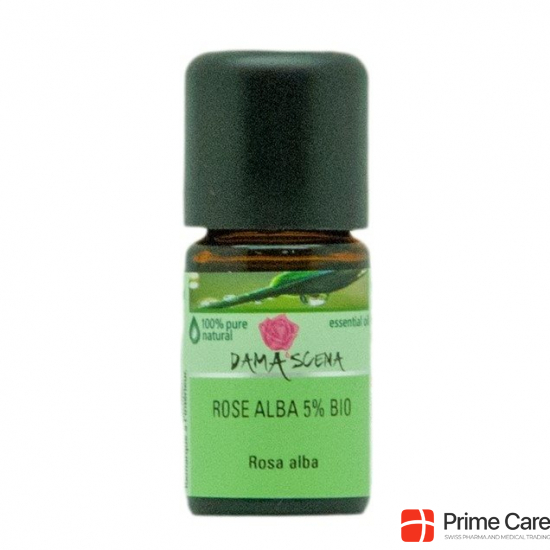 Damascena Rose Alba 5% Ätherisches Öl Weingeist Bio 5ml buy online