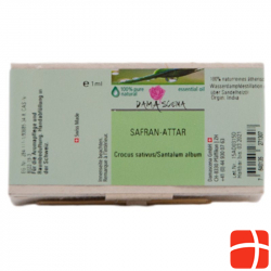 Damascena Safran Attar Ätherisches Öl Trad 1ml