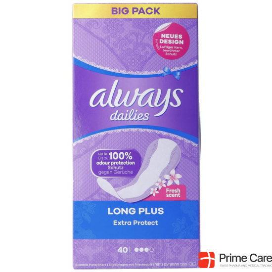 Always Panty Liner Extra Protection Long Plus 40 pieces buy online