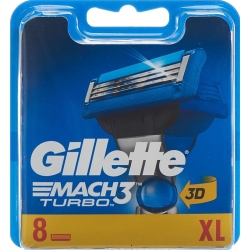 Gillette Mach3 Turbo 3D Systems blades 8 pcs