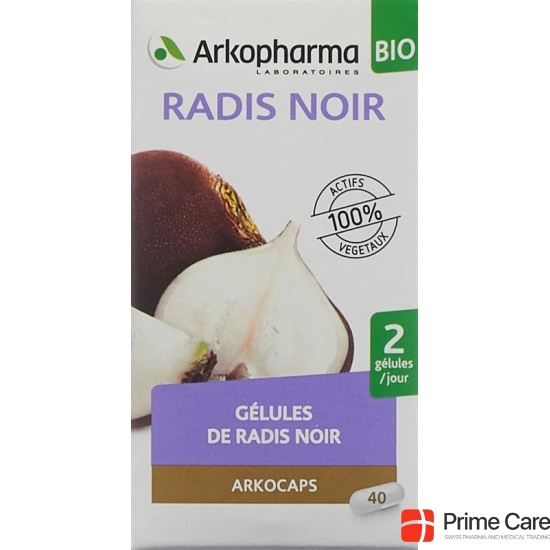 Arkocaps black radish organic jar 40 capsules