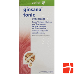 Ginsana Tonic mit Alkohol Flasche 250ml