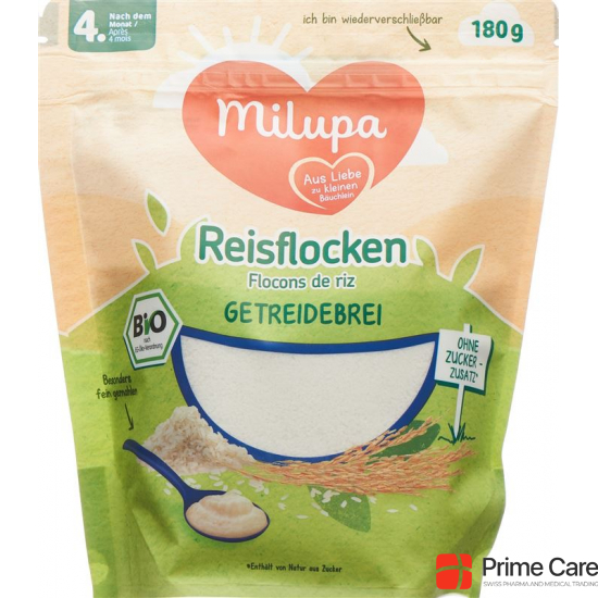 Milupa Organic Rice Flakes from the 4th month 180g buy online