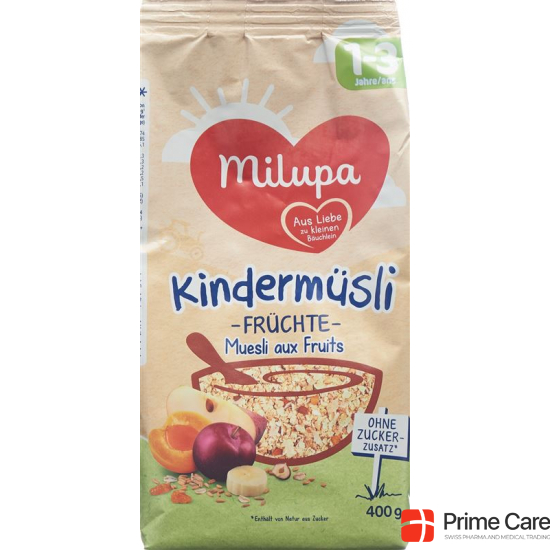 Milupa Kindermuesli Früchte ab dem 1. Jahr 400g buy online