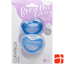 Curaprox Baby pacifier size 1 blue double new 2 pieces