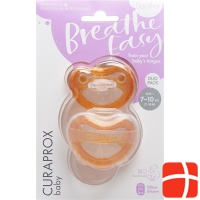Curaprox Baby pacifier size 1 orange Double New 2 pieces