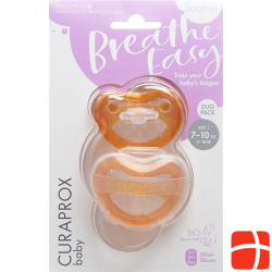 Curaprox Baby pacifier size 1 orange Double New 2 pieces