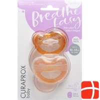 Curaprox Baby pacifier size 2 orange Double New 2 pieces
