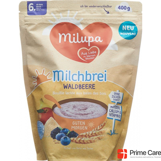 Milupa Bio Good Morning Fruits of the Forest Milk Mash from the 6. month 400g buy online