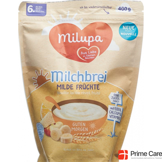 Milupa Good Morning Mild Fruits Milk Mash from the 6. month 400g buy online