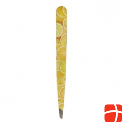 Hausmann tweezers diagonal lemon fruit design