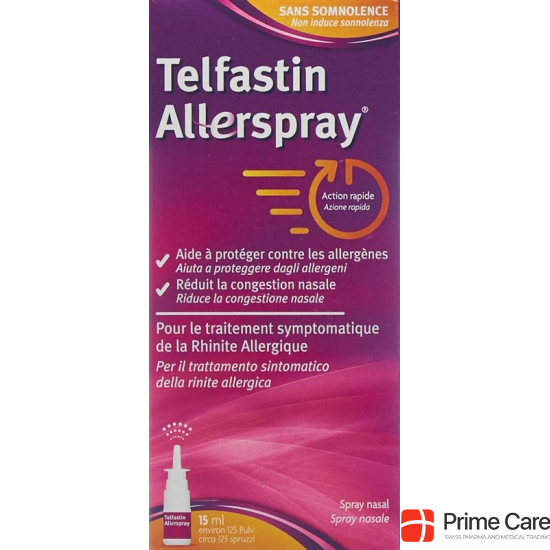 Telfastin Allerspray Nasal Spray bottle 15ml buy online