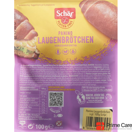Schär Laugenbroetchen Glutenfrei 100g buy online