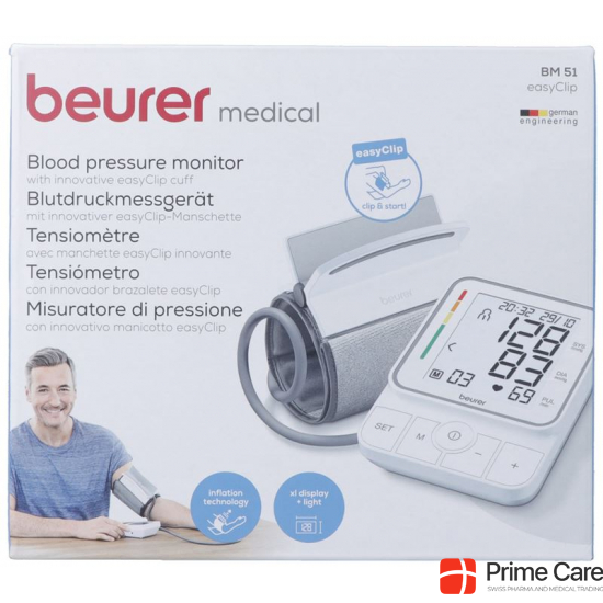 Beurer Easyclip Bm 51 upper arm blood pressure monitor buy online