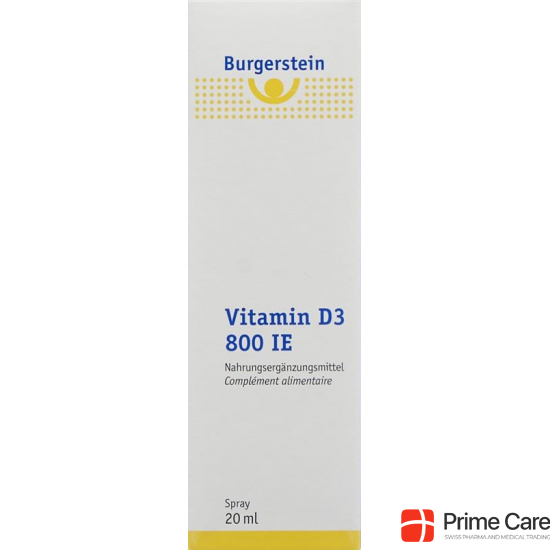 Burgerstein Vitamin D3 800 IU Spr 20 ml buy online