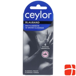 Ceylor Blue Ribbon Condoms with Reservoir 6 pieces