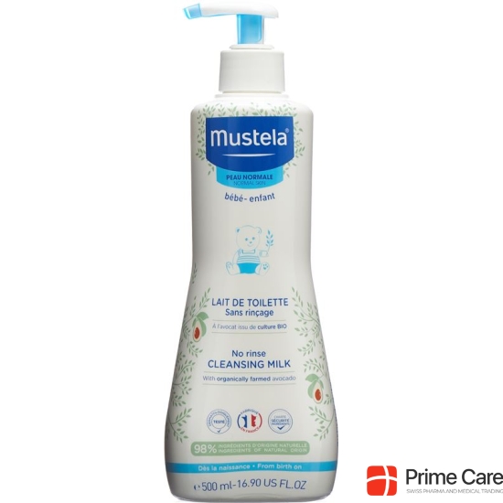 Mustela Reinigungsmilch Normale Haut O Abspül 500ml buy online