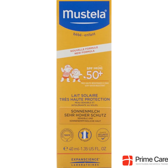Mustela Sonnenschu Sonnenmilch SPF 50+ (neu) 40ml buy online