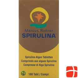 Spirulina Marcus Rohrer Tabletten Glasflasche 180 Stück