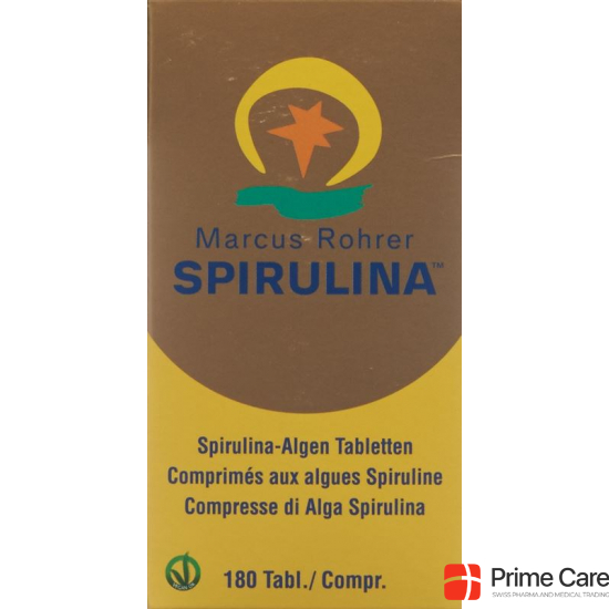 Spirulina Marcus Rohrer Tabletten Glasflasche 180 Stück buy online