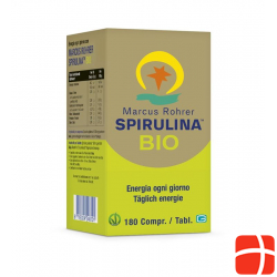 Spirulina Marcus Rohrer Tabletten Bio Glasflasche 180 Stück