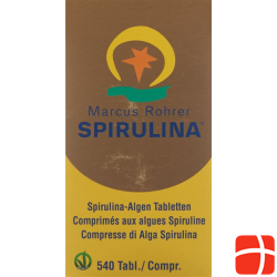 Spirulina Marcus Rohrer Tabletten Glasflasche 540 Stück