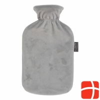 Fashy Wärmflasche 2L Flauschbezug Grau