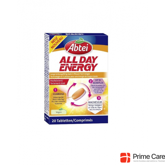 Abbey All Day Energy Tablets Blister 20 pieces buy online