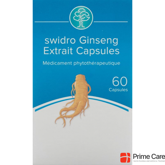 Swidro Ginseng Extrakt Kapseln 60 Stück buy online