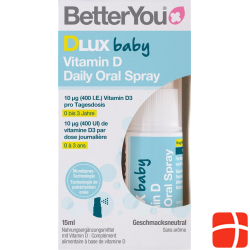 BetterYou Dlux Baby Vitamin D Daily Oral Spray 15ml