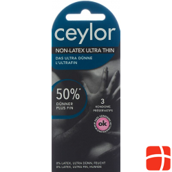 Ceylor Non Latex Condoms Ultra Thin 3 pieces