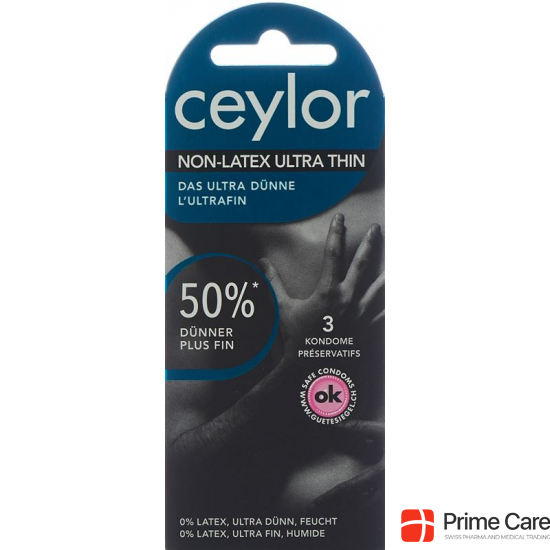 Ceylor Non Latex Condoms Ultra Thin 3 pieces buy online