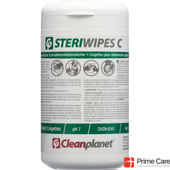 Cleanplanet Steriwipes C Desinfektionstuech 200 Stück buy online