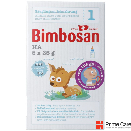Bimbosan Ha 1 Säuglingsmilch Reiseportion 5x 25 buy online
