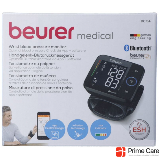 Beurer Blutdruckmessgerät Handgelenk Bc 54 Blueto buy online
