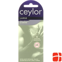 Ceylor Large Condoms with Reservoir 6 pieces