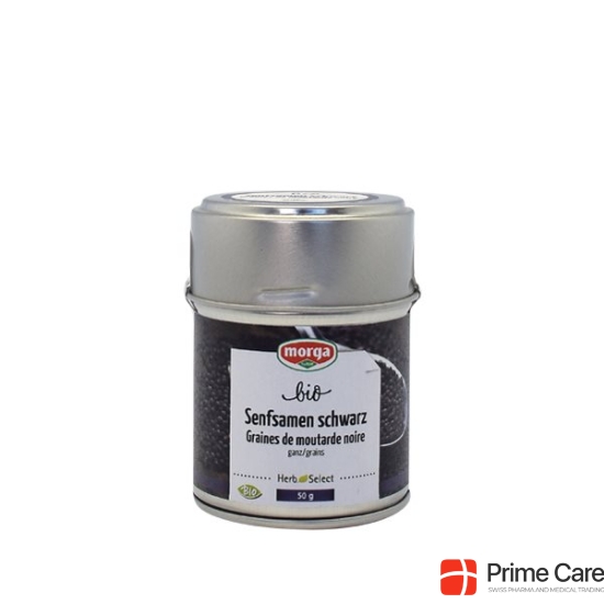 Morga Gewürz Senf Schwarz Ganz Bio 75g buy online