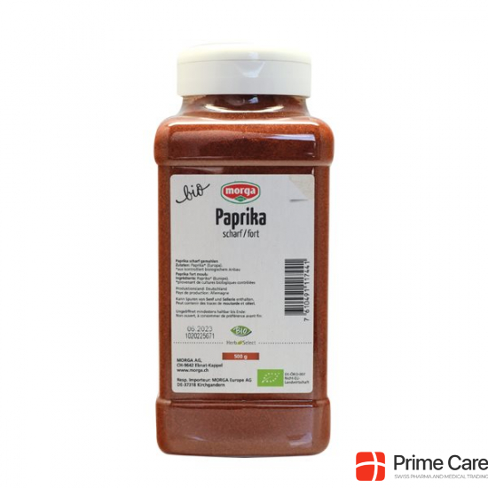 Morga Gewürz Paprika Scharf Gemahlen Bio Dose 500g buy online