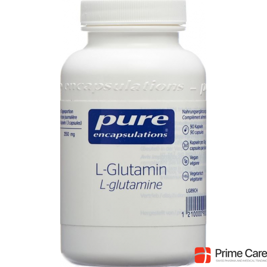 Pure L-glutamin Kapseln 850mg Neu Dose 90 Stück buy online