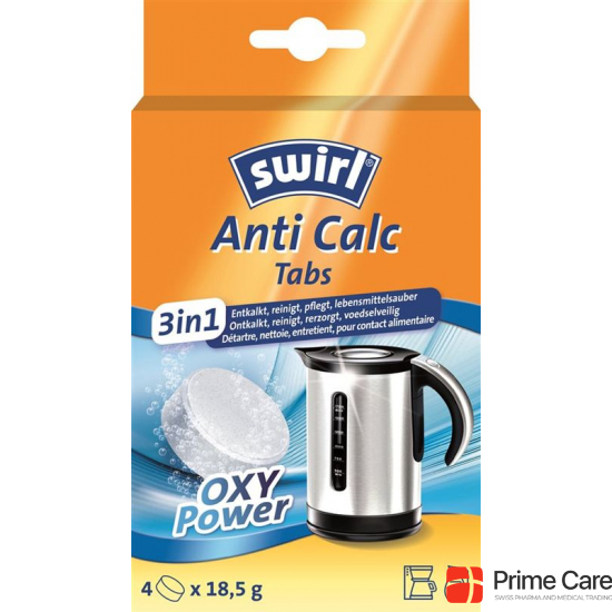 Swirl Anti Calc 3in1 Tabs 4x 18.5g buy online