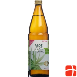 Aloe Vera Juice Organic 100% Pure Premium lt Glasfl 0.75